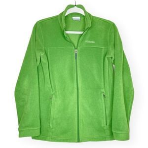 Columbia Sportswear green fleece jacket youth 14/16 large